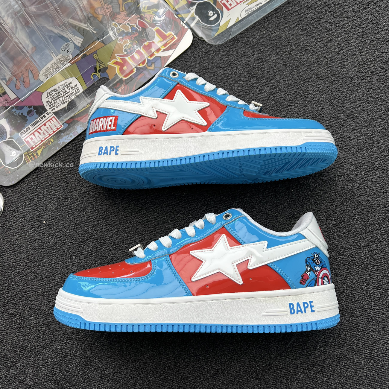 A Bathing Ape Bape Sta Marvel Comics Rocket Raccoon Thor Hulk Captain America Black Widow Iron Man  2022 (5) - www.newkick.vip